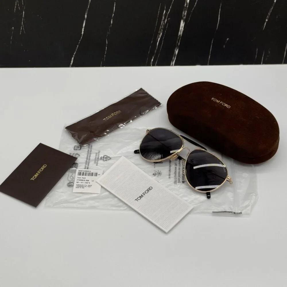 NEW TOM FORD TF995 28A UNSIEX AVIATOR SUNGLASSES TOM FORD RAFAEL-02 FT0995